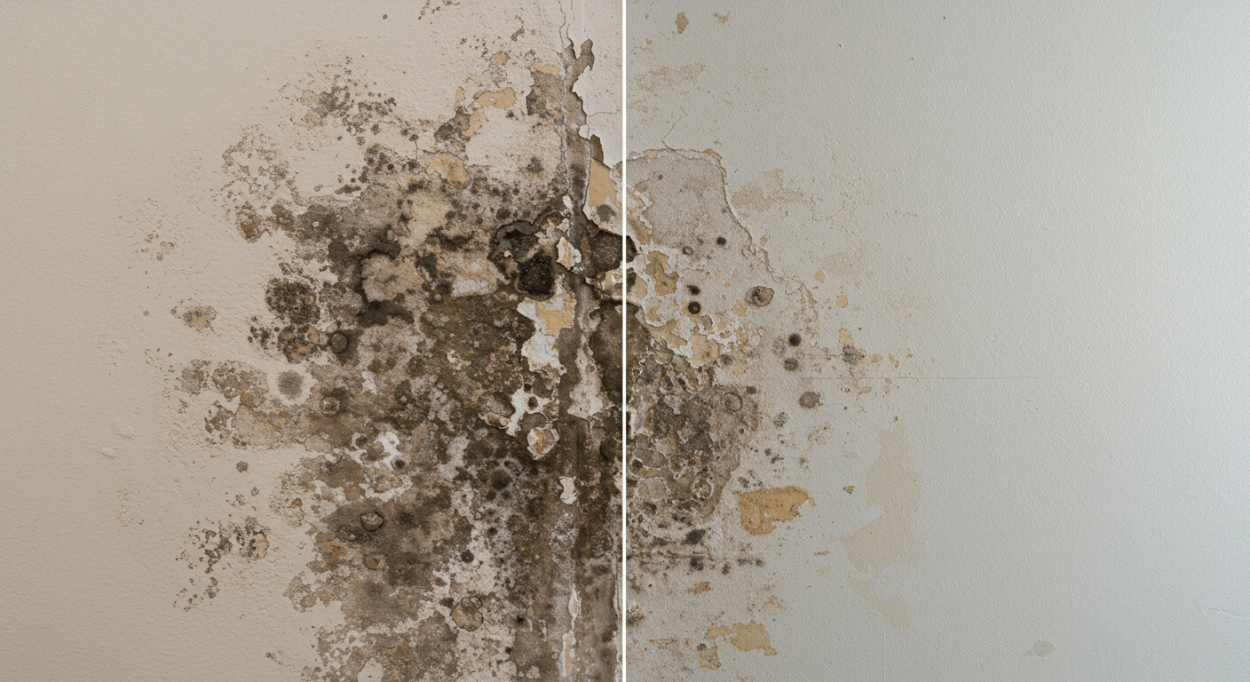 Before-and-After Mold Removal Transformation